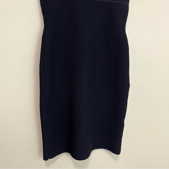 Babaton Deep V-Neck Ribbed Fitted Mini Dress - Picture 5 of 16